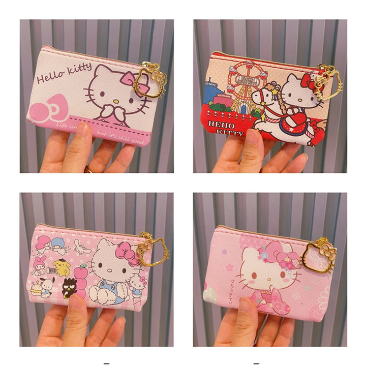 Hello Kitty Small Wallet – Kawaii My Melody Coin Purse for Girls & Kids