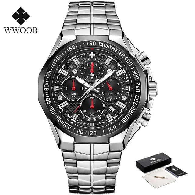 Gold Chronograph Watch – WWOOR Luxury Wristwatch for Men