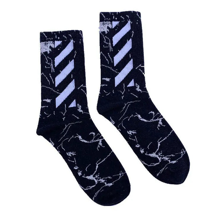Men's Socks Spring Summer Breathables United States Street Skateboarding Hip Hop Fashion Socks Solid Color Thin Socks Wholesales