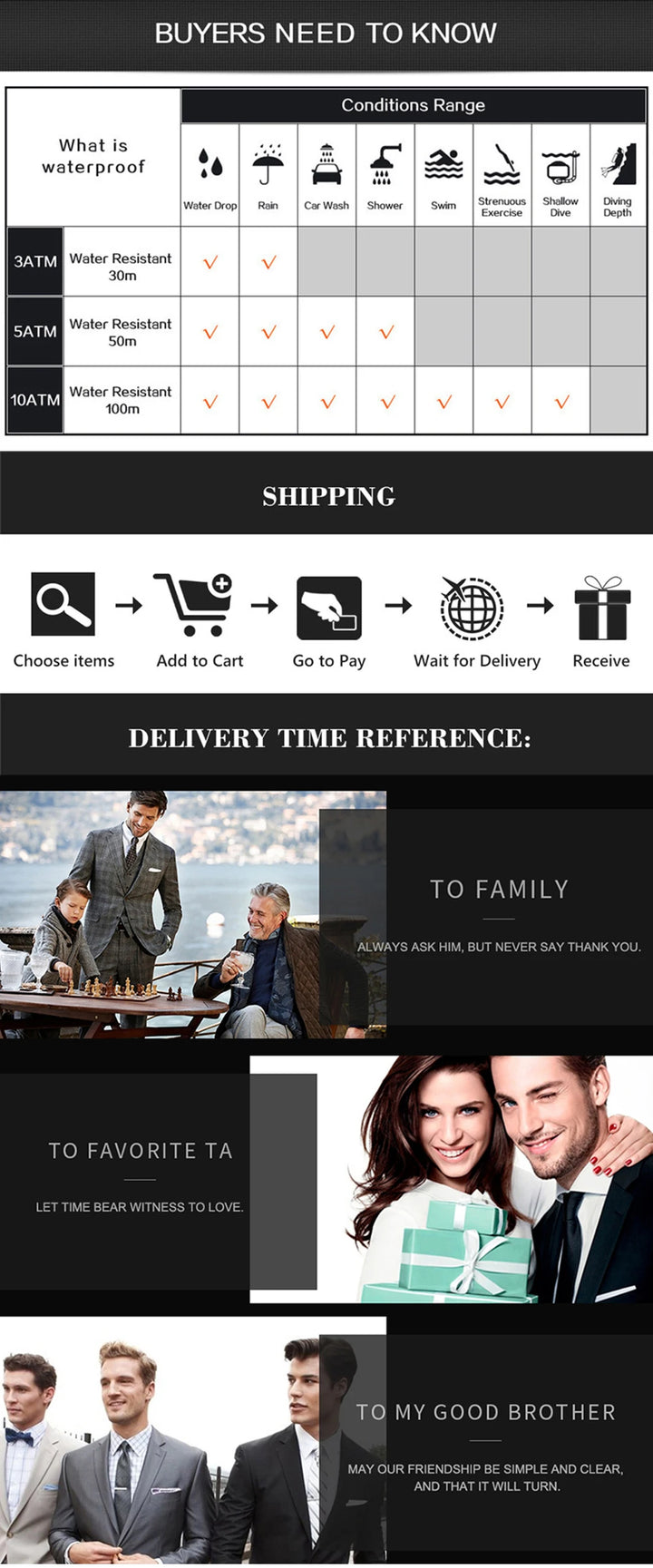 POEDAGAR Luxury Sports Watch for Men