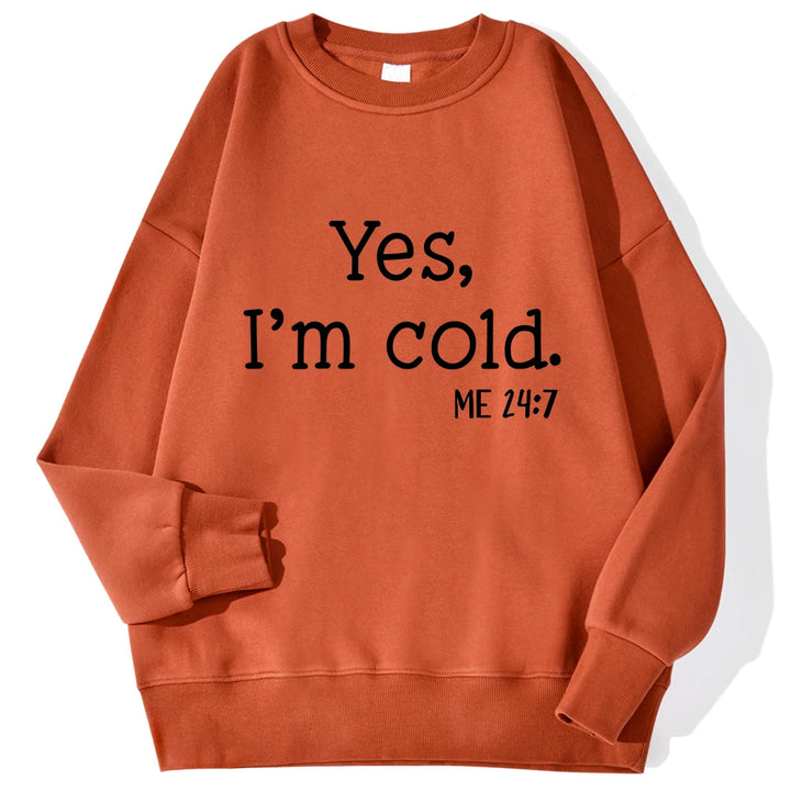 Cold" Printed Sweatshirt