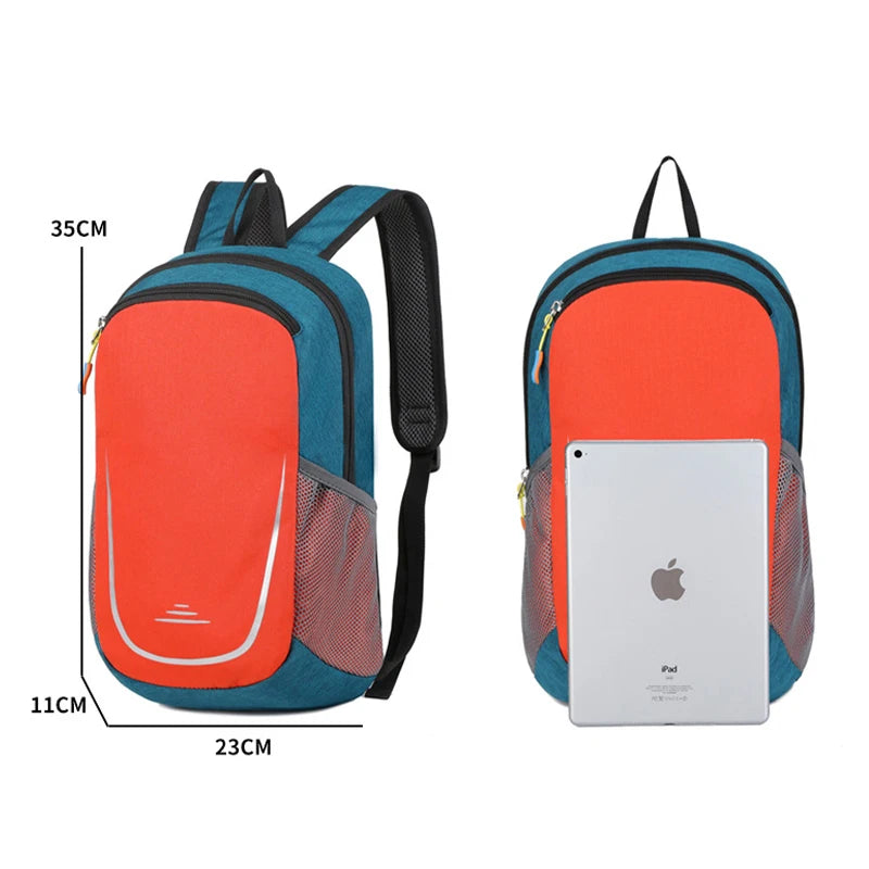 Unisex Waterproof Backpack Wear-Resistant Lightweight Large Capacity Camping Hiking Outdoor Travel Sport Cycling Portable Bag