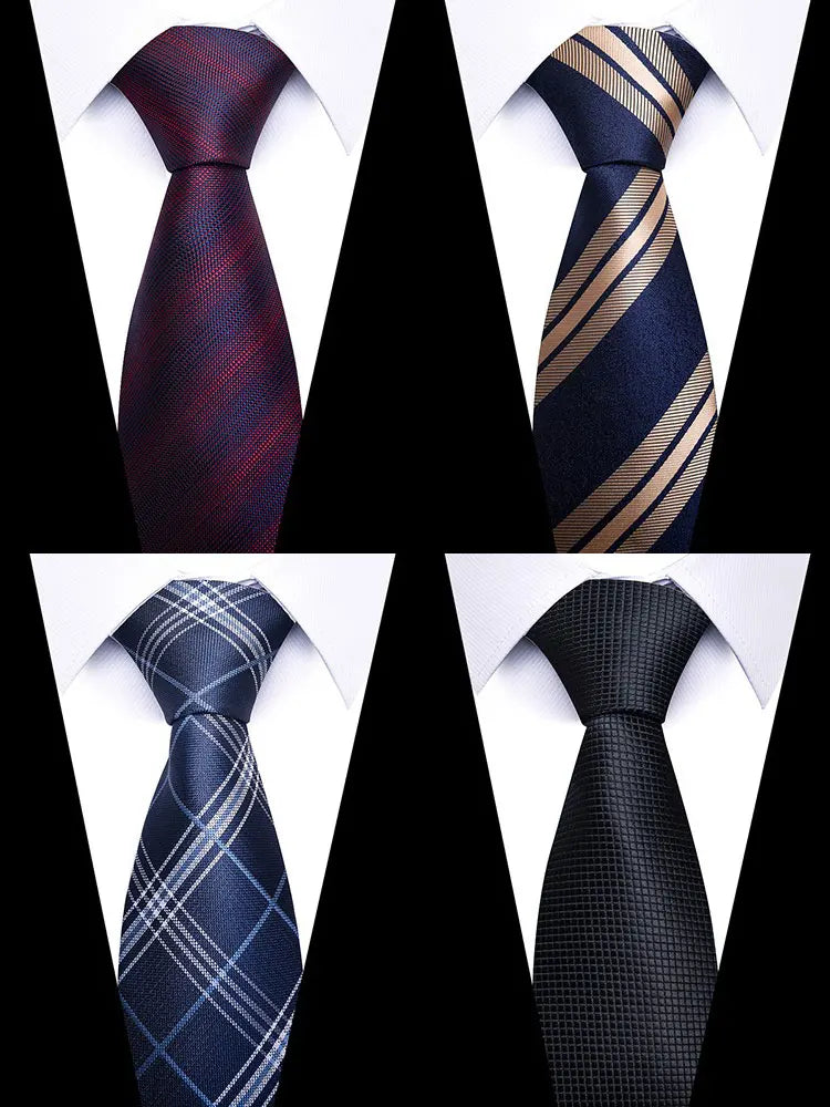 Tie Gravatas Fashion Wholesale Woven 8 cm Necktie Wedding Accessories Blue Man Dot Fit Group Party Office