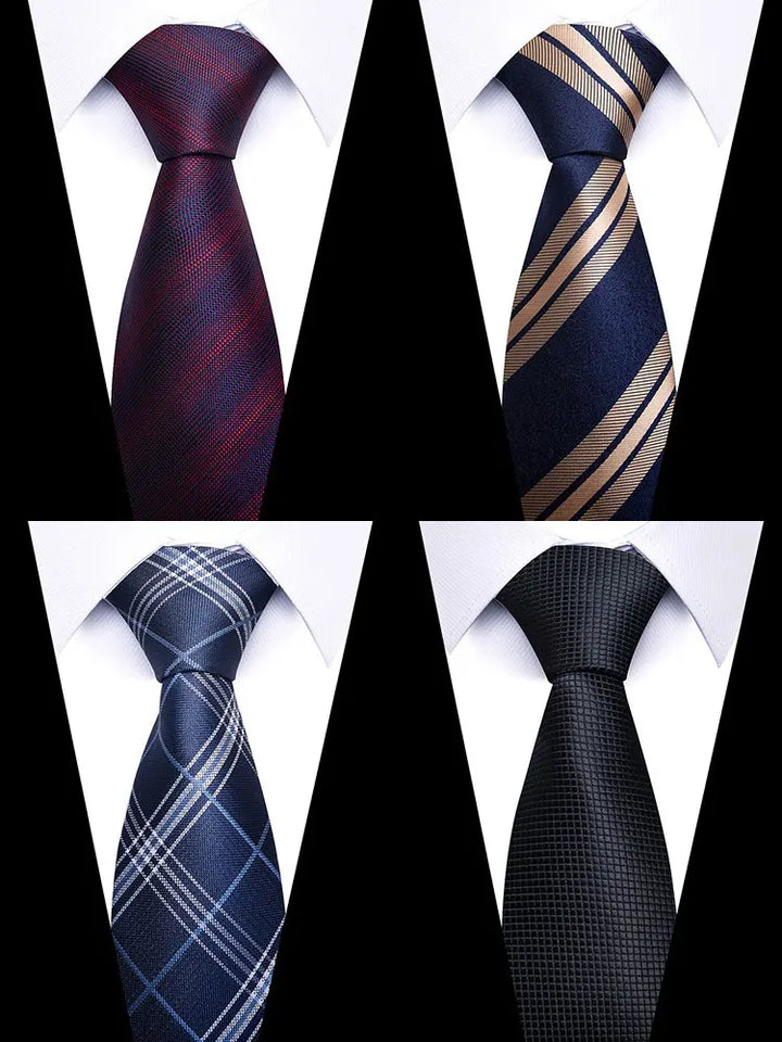 Tie Gravatas Fashion Wholesale Woven 8 cm Necktie Wedding Accessories Blue Man Dot Fit Group Party Office