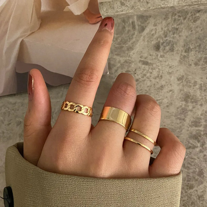 Silver Crystal Rings