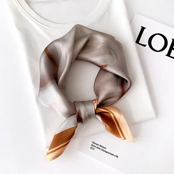 Mulberry Silk Square Scarf – Luxury Bandana & Headwrap for Women
