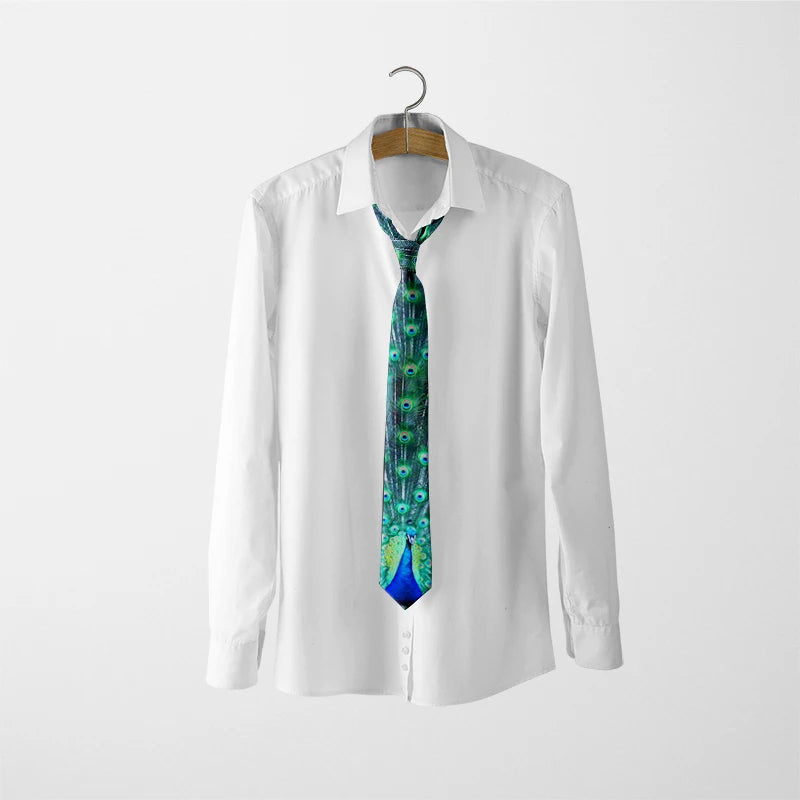 Fun Mathematical Formula Men's Tie 3D Printing 8CM Fashion Novelty Creative Tie Number Symbol Casual Trend Party Tie Unisex