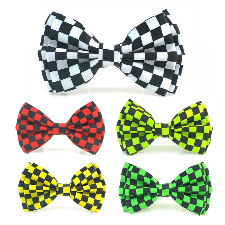 5-Pack Plaid Formal Bow Ties – Tuxedo & Wedding