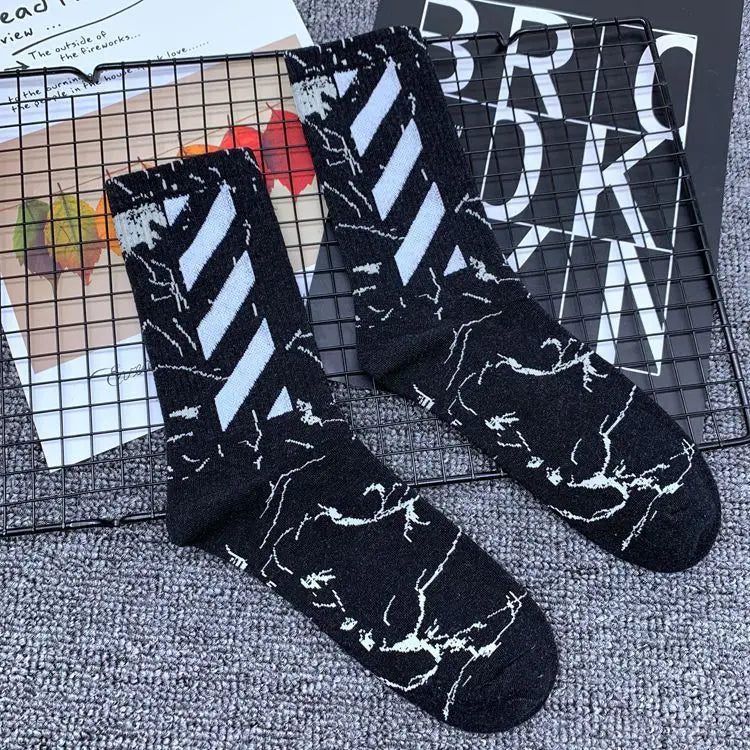 Men's Socks Spring Summer Breathables United States Street Skateboarding Hip Hop Fashion Socks Solid Color Thin Socks Wholesales