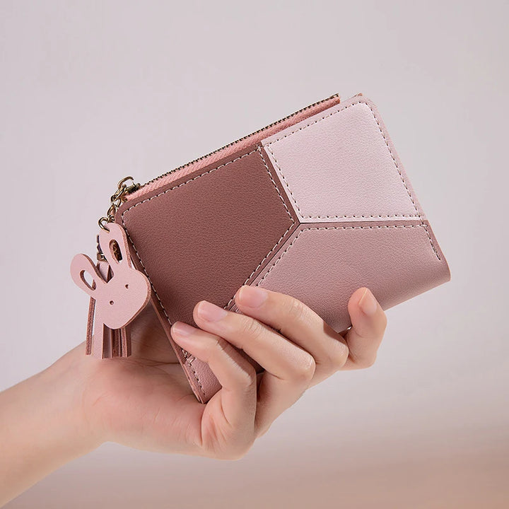 Leather Women’s Wallet – PU Foldable Coin Purse & Card Holder for Ladies