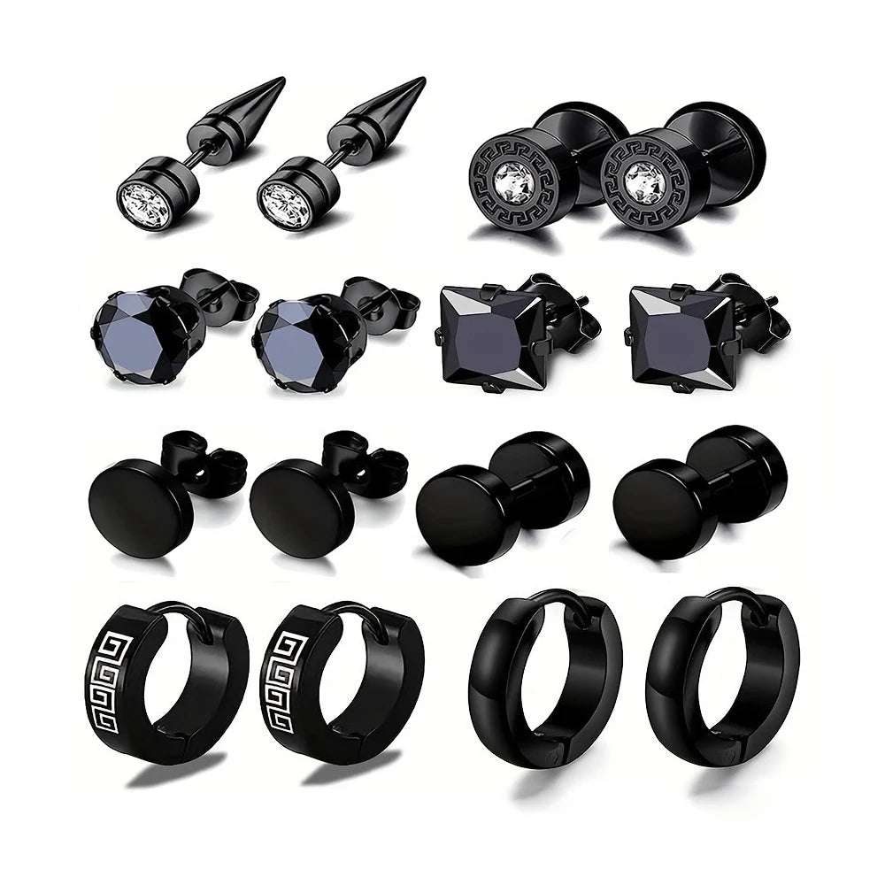 EdgeFusion™ – Trendy Stainless Steel Earring Set for Every Occasion