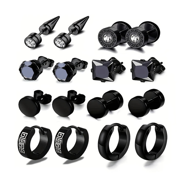 EdgeFusion™ – Trendy Stainless Steel Earring Set for Every Occasion