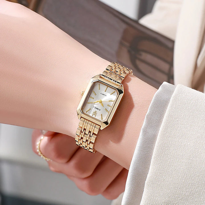 Luxury Stainless Steel Quartz Watch for Women