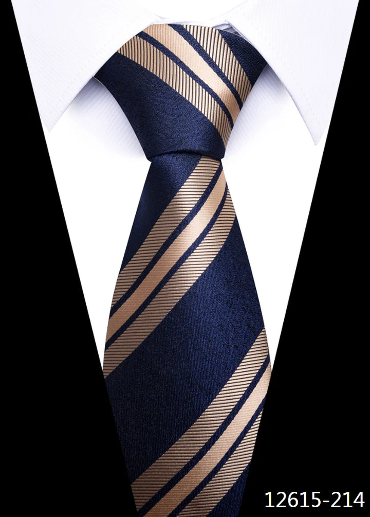 Tie Gravatas Fashion Wholesale Woven 8 cm Necktie Wedding Accessories Blue Man Dot Fit Group Party Office