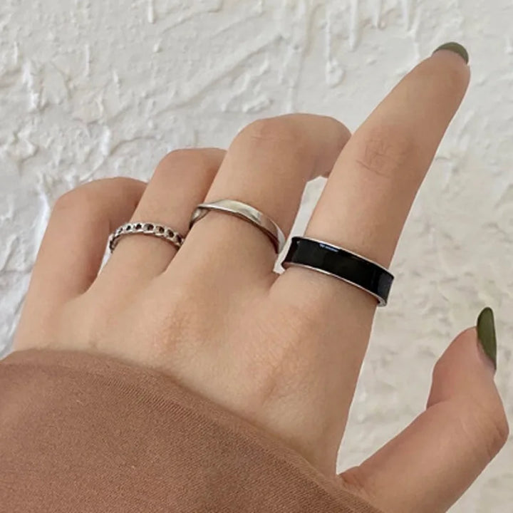 Silver Crystal Rings