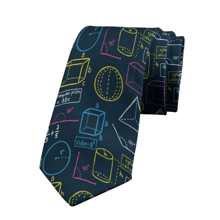 Creative Mathematical Formula Tie – Science & Business Accessories