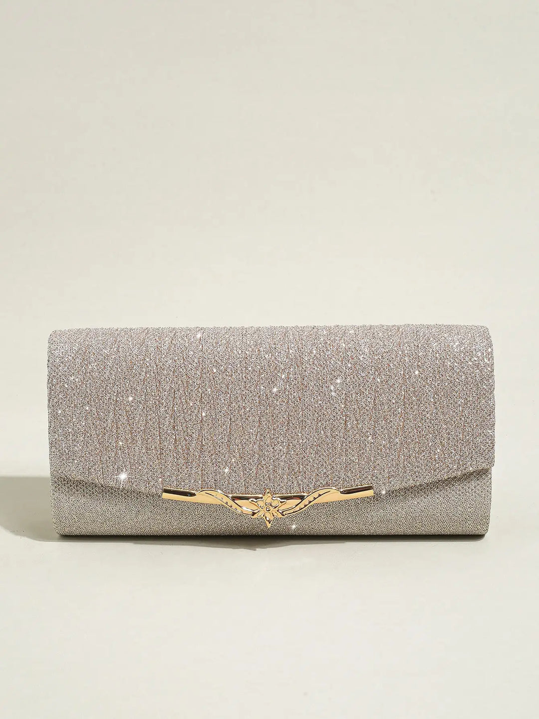 Sparkly Envelope Clutch – Wedding & Party Purse with Detachable Chain