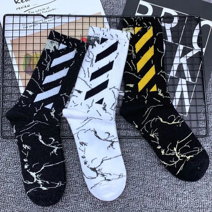 Men's Socks Spring Summer Breathables United States Street Skateboarding Hip Hop Fashion Socks Solid Color Thin Socks Wholesales