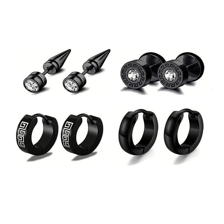 EdgeFusion™ – Trendy Stainless Steel Earring Set for Every Occasion