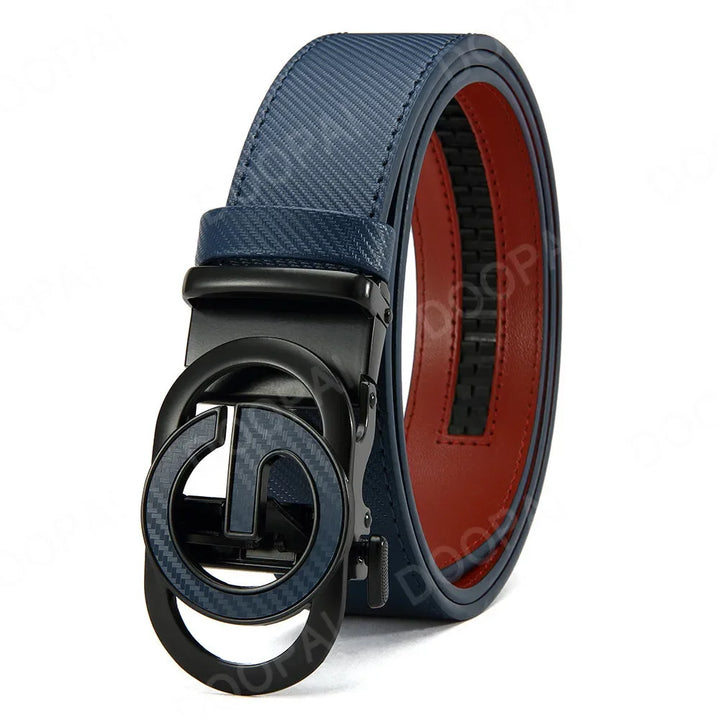 Men's Leather Belts Casual Automatic Buckle Belt Famous Designer Brand Luxury Leather Metal Buckle Cowskin Belts for Jeans Men