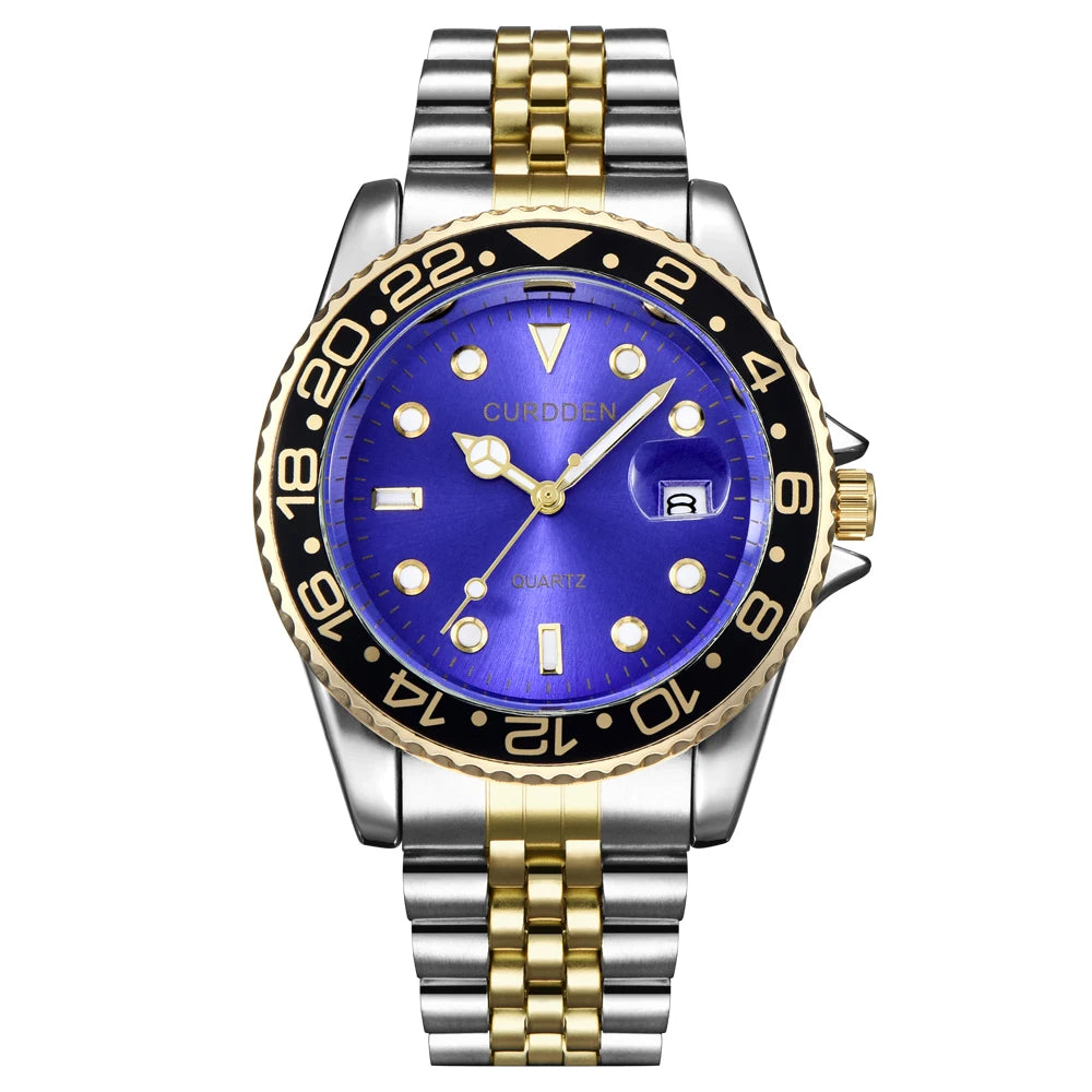 Stainless Steel Band Quartz Watch for Men