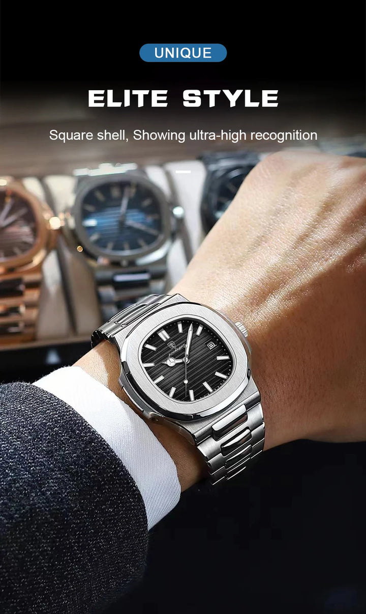 POEDAGAR Luxury Sports Watch for Men