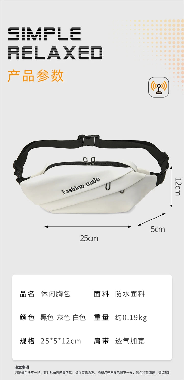 Fashion Crossbody Chest Bag – Durable Sling Bag for Men & Women