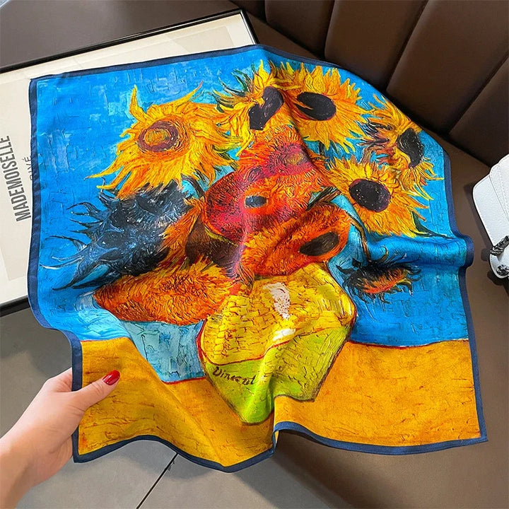 Mulberry Silk Square Scarf – Luxury Bandana & Headwrap for Women