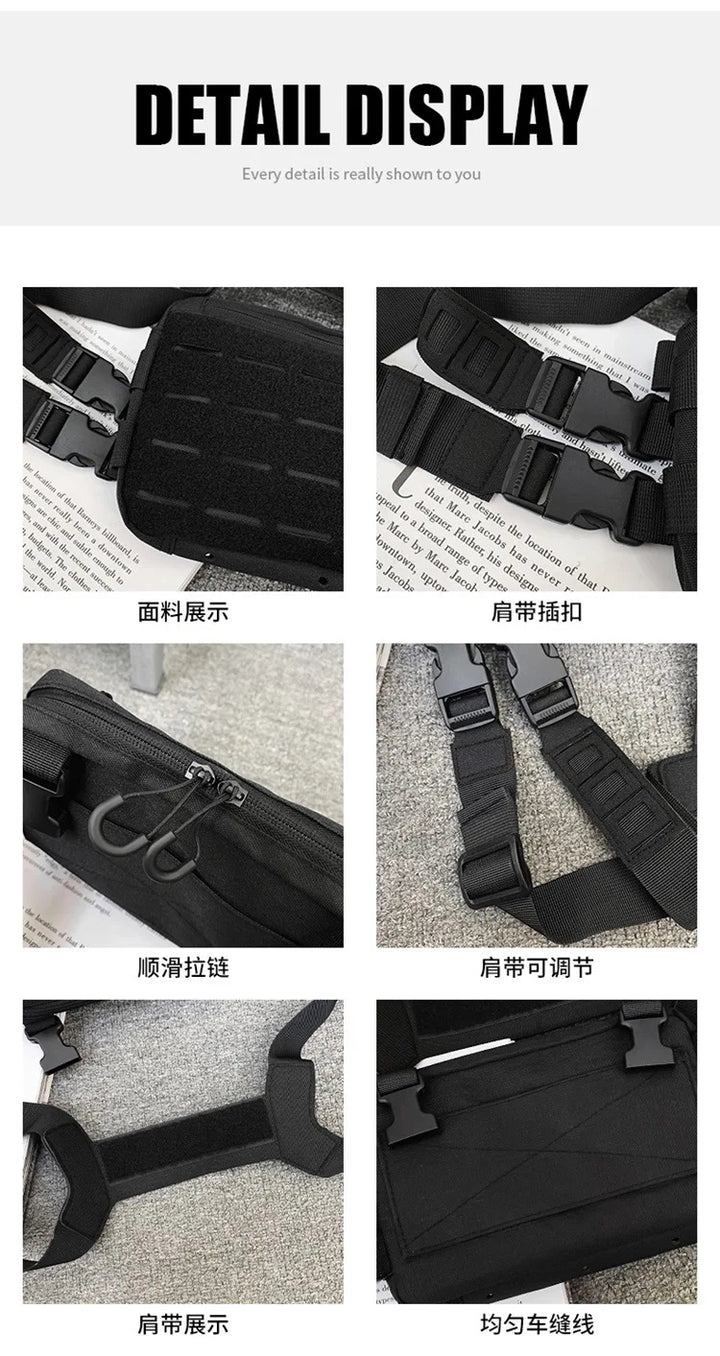 Outdoor Chest Rig – Functional Crossbody Waist Bag for Unisex Streetwear