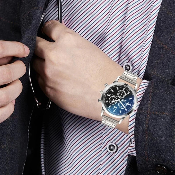 Luxury Business Watch – Men’s Stainless Steel Quartz Timepiece