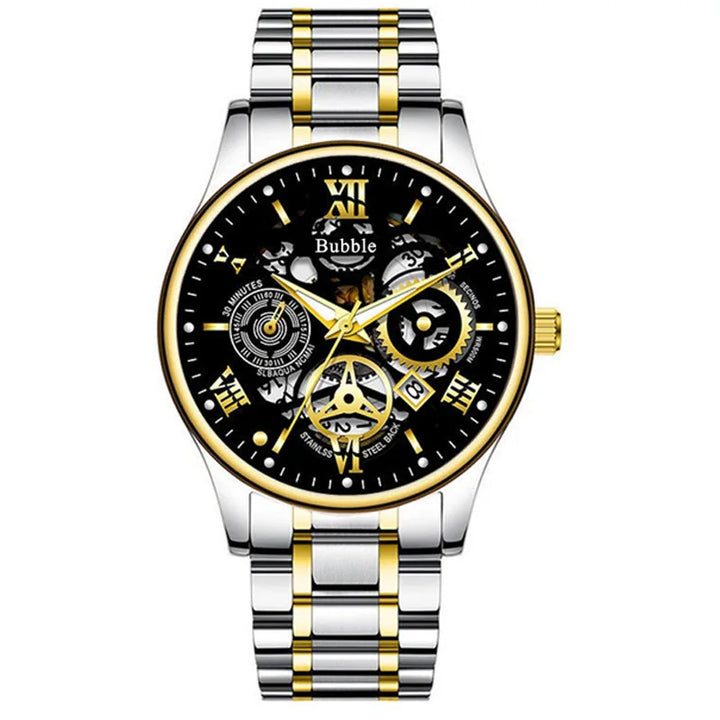 Men’s Roman Watch – UTHAI Light Luxury Waterproof Quartz Clock