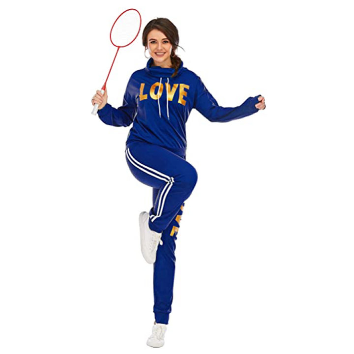 LOVE" Print Hoodie Set
