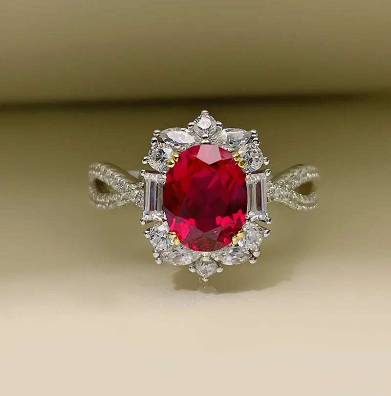 CrimsonAura™ – Colorful Treasure Ruby Ring