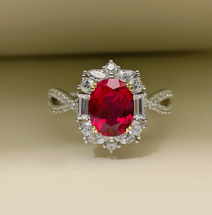 CrimsonAura™ – Colorful Treasure Ruby Ring