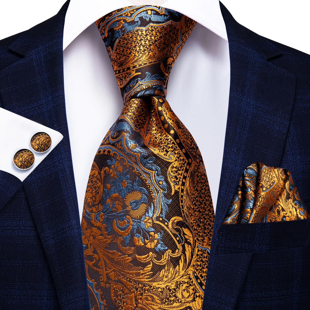 Hi-Tie 8.5cm Business Black Solid Paisley 100% Silk Men's Tie Neck Strip Ties for Men Formal Luxury Wedding Neckties Gravatas