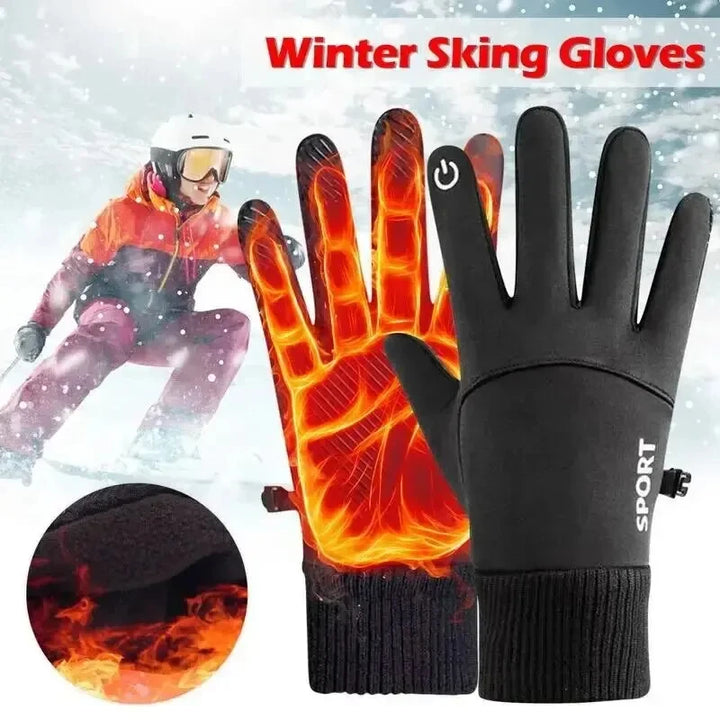Winter Waterproof Men's Gloves Windproof Sports Fishing Touchscreen Driving Motorcycle Ski Non-slip Warm Cycling Women Gloves