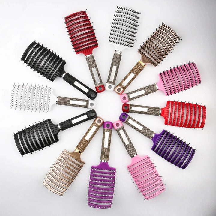 Professional Hairdressing Comb For Woman Salon Scalp Massage Combs Barbershop Wet Curling Hair Styling Brush Barber Accessories