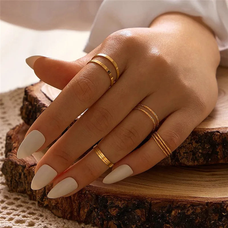 Silver Crystal Rings