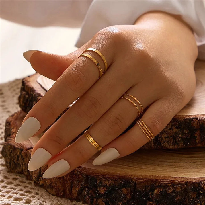 Silver Crystal Rings