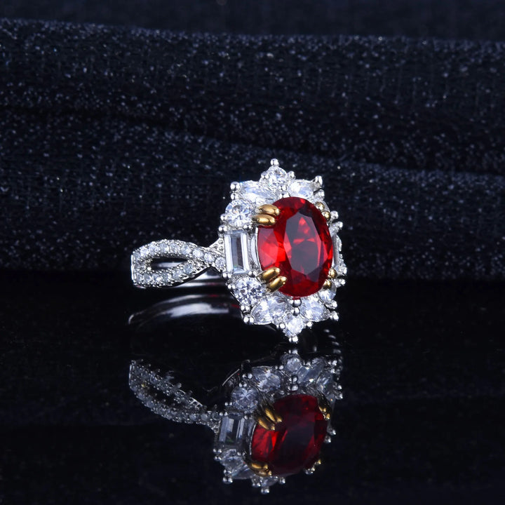 CrimsonAura™ – Colorful Treasure Ruby Ring