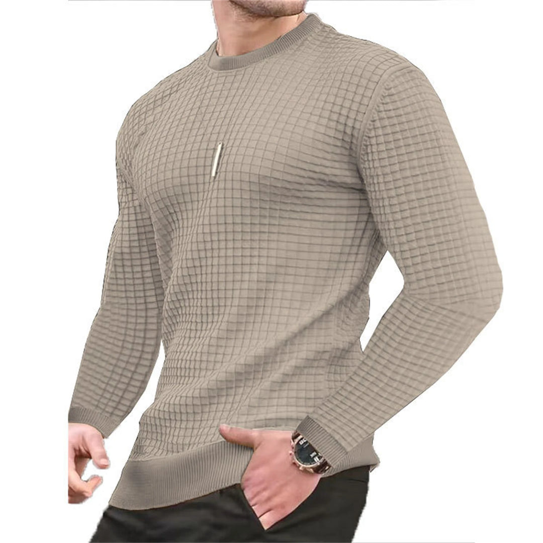 Men's Waffle Check Hoodie