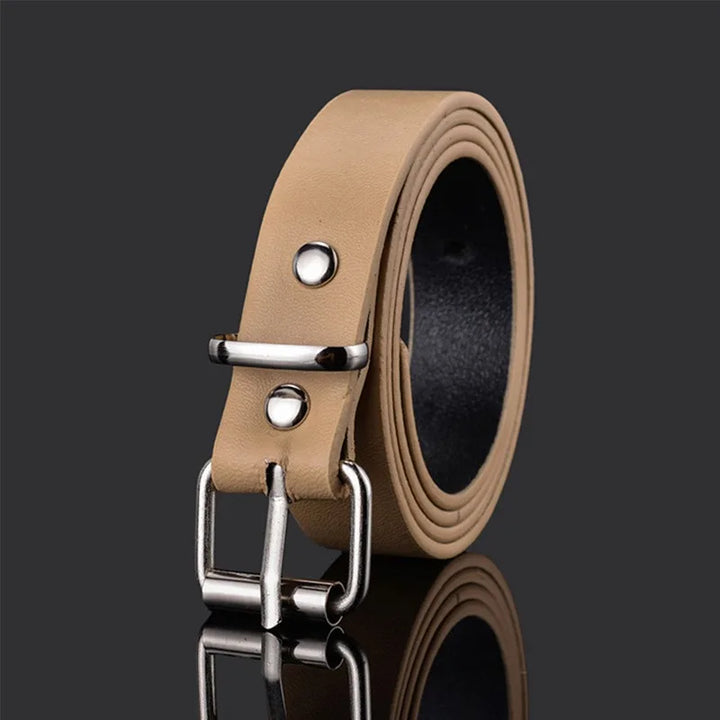 Children PU Leather Belts Boys Girls Kid Waist Strap Waistband Metal Buckle For Jeans Pants Trousers Dress Adjustable Belt