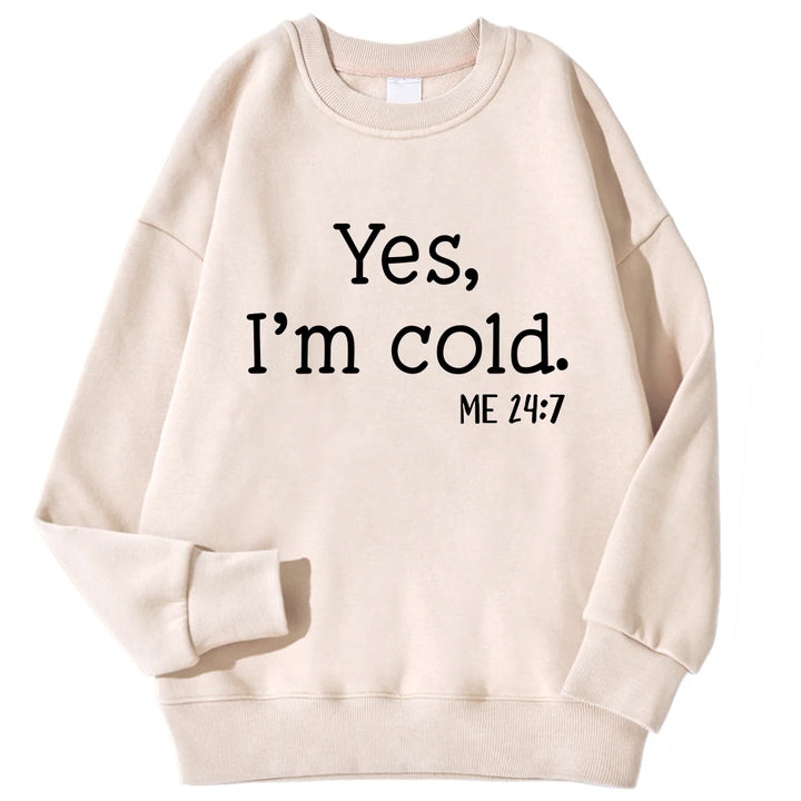 Cold" Printed Sweatshirt