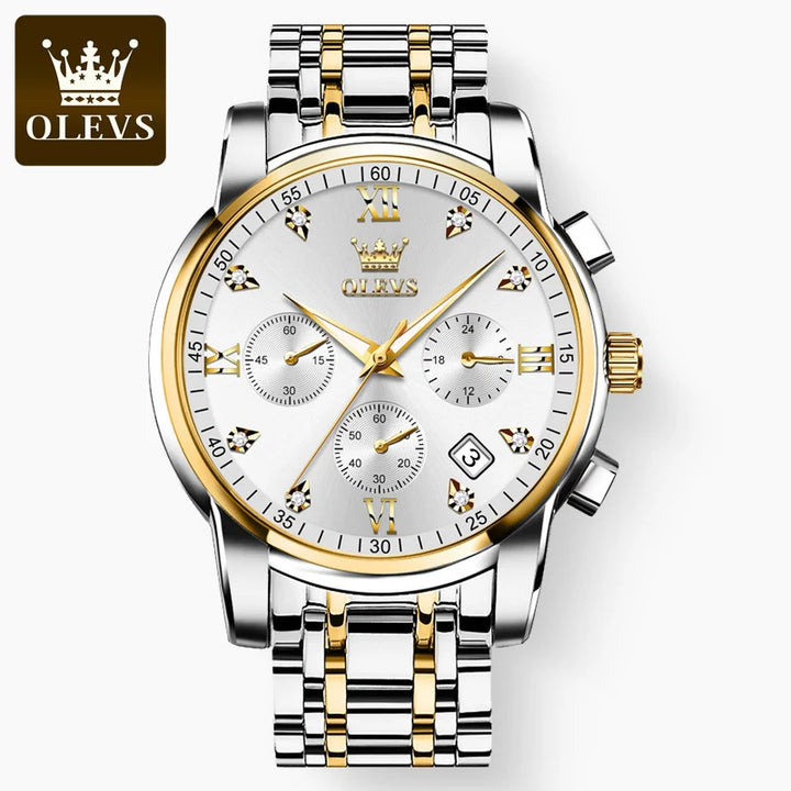 OLEVS Business Watch – Luminous Quartz Chronograph for Men