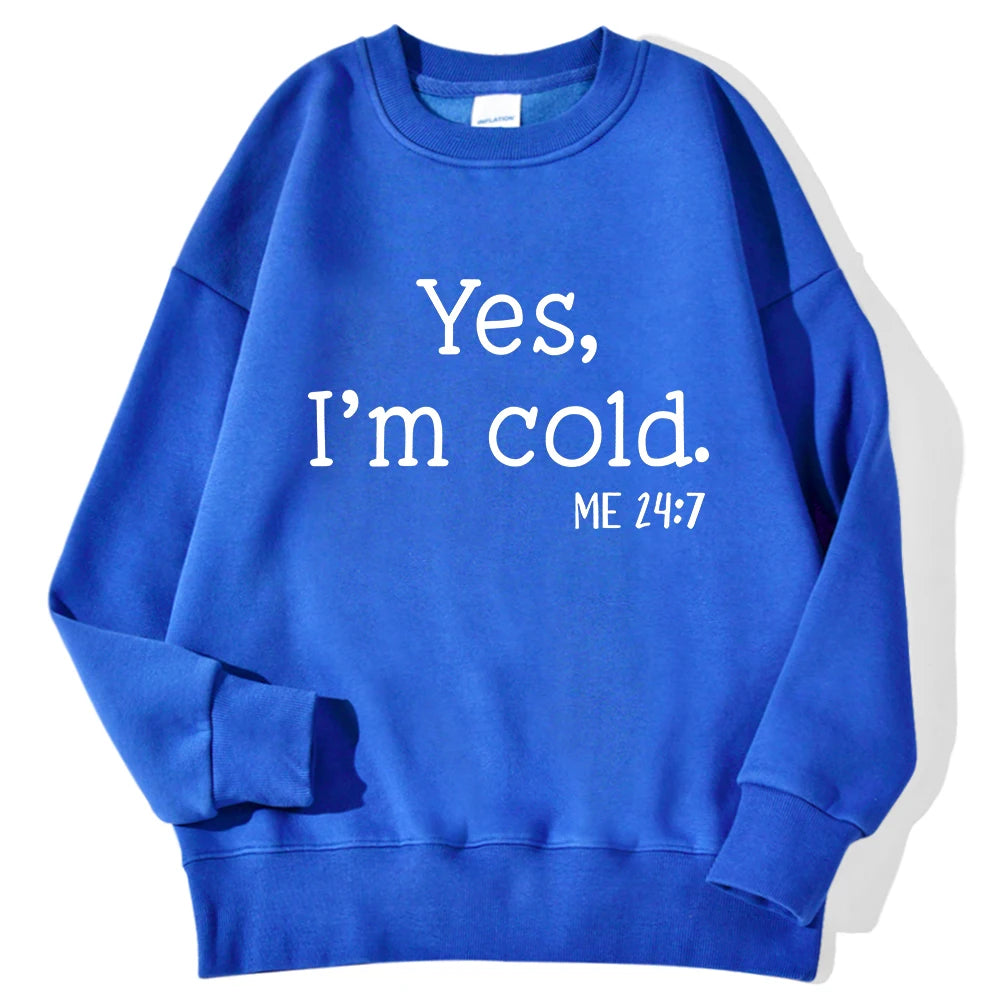 Cold" Printed Sweatshirt