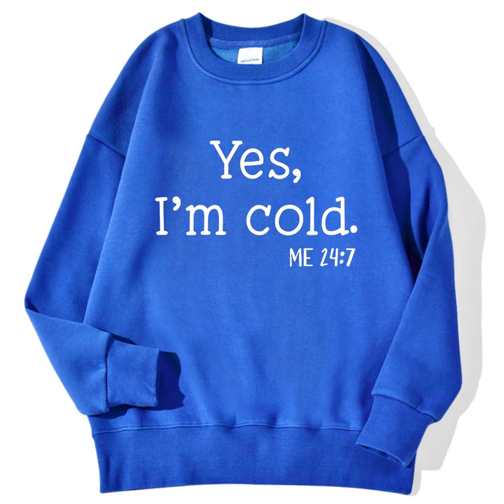 Cold" Printed Sweatshirt