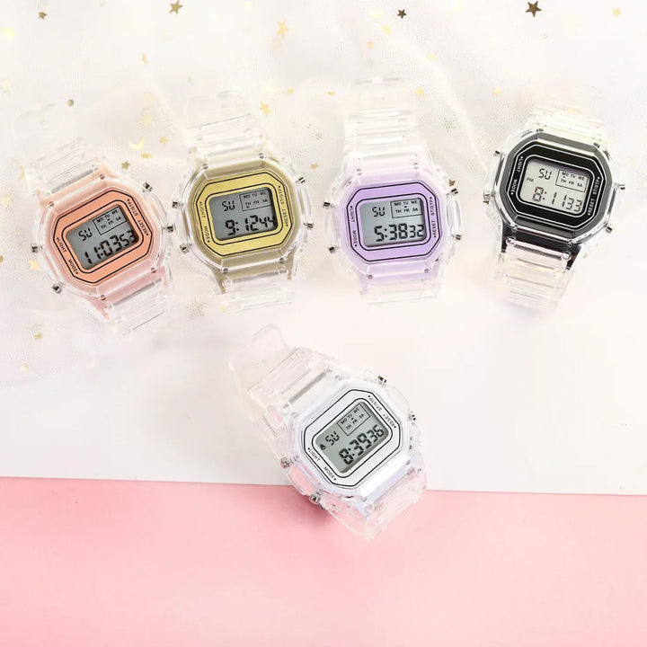 Transparent LED Sports Watch