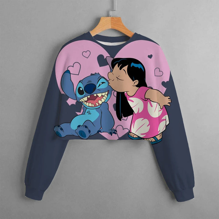 Girls' Stitch Crop Hoodie