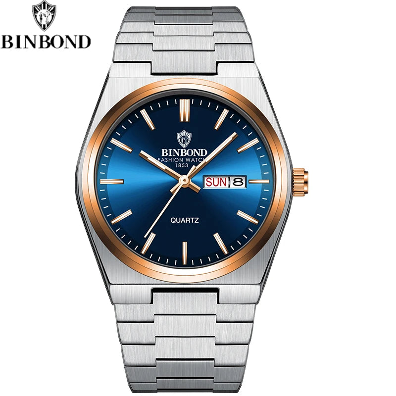 BINBOND Men's Business Quartz Watch