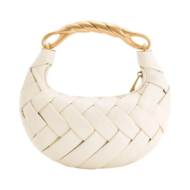 Hand-Held Woven Bag For Women 2025 New versatile Iight luxury Niche High-end Fashion Exquisite Crossbody Dumpling Bag
